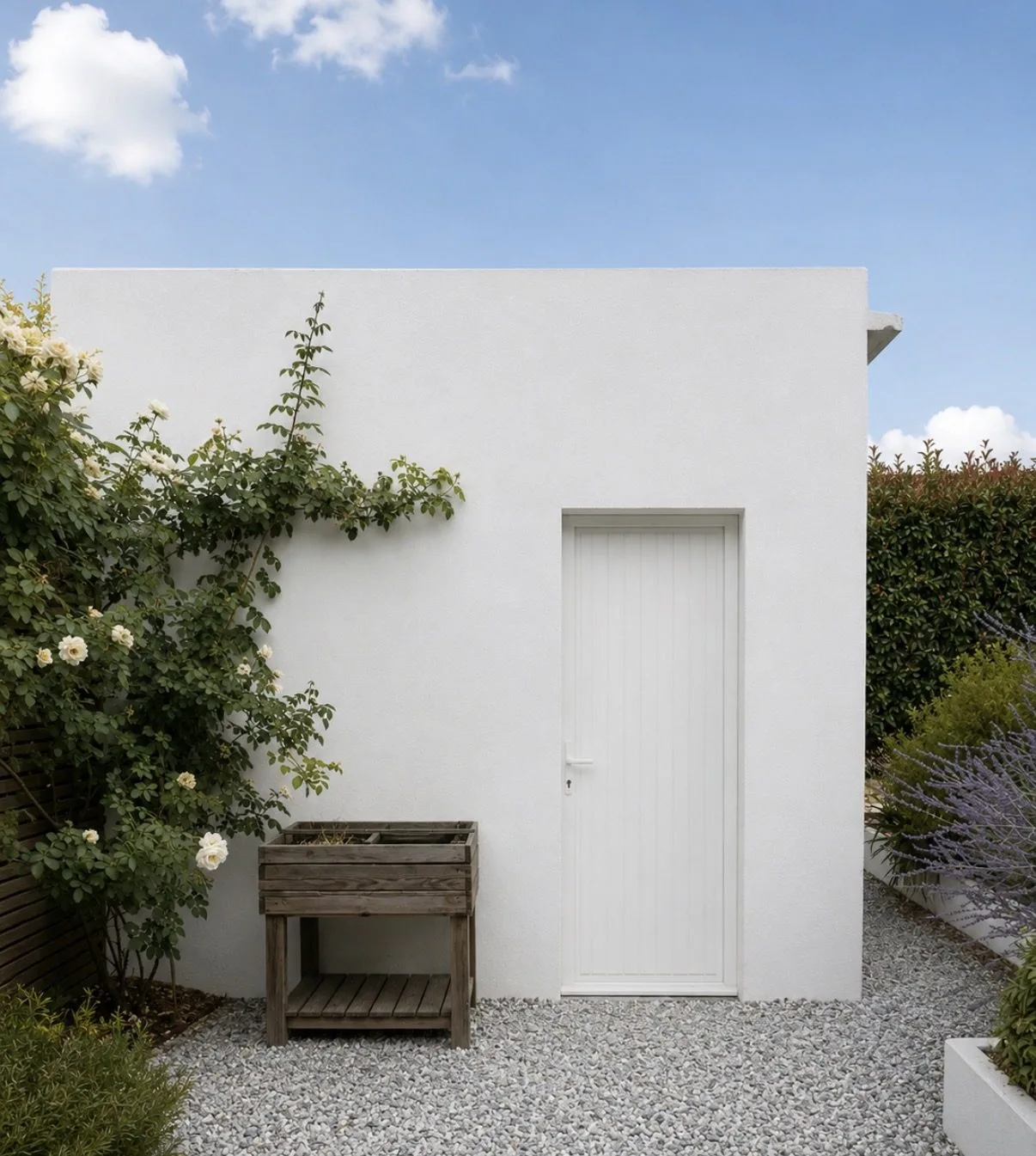 Porte extérieure sur-mesure posée par Arcobois