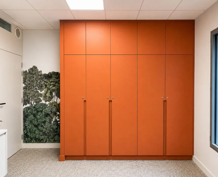 Agencement de bureaux, agence BSR à Nantes, réalisation Arcobois