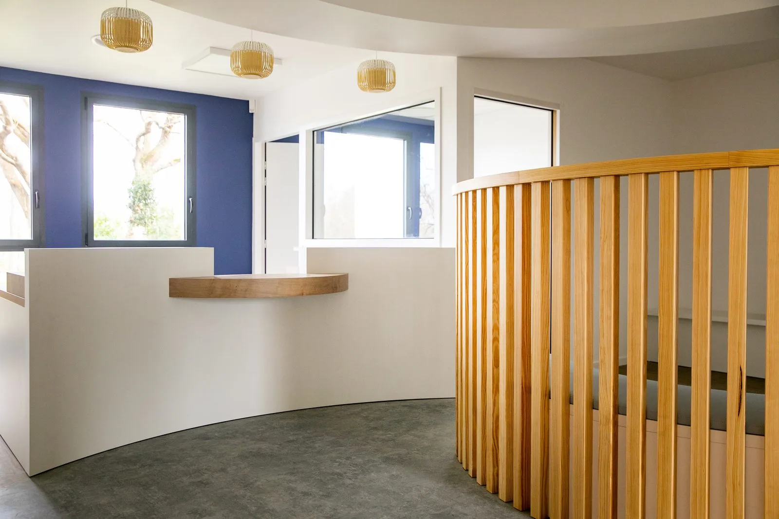 Agencement d'un cabinet médical à Pornic, réalisation Arcobois