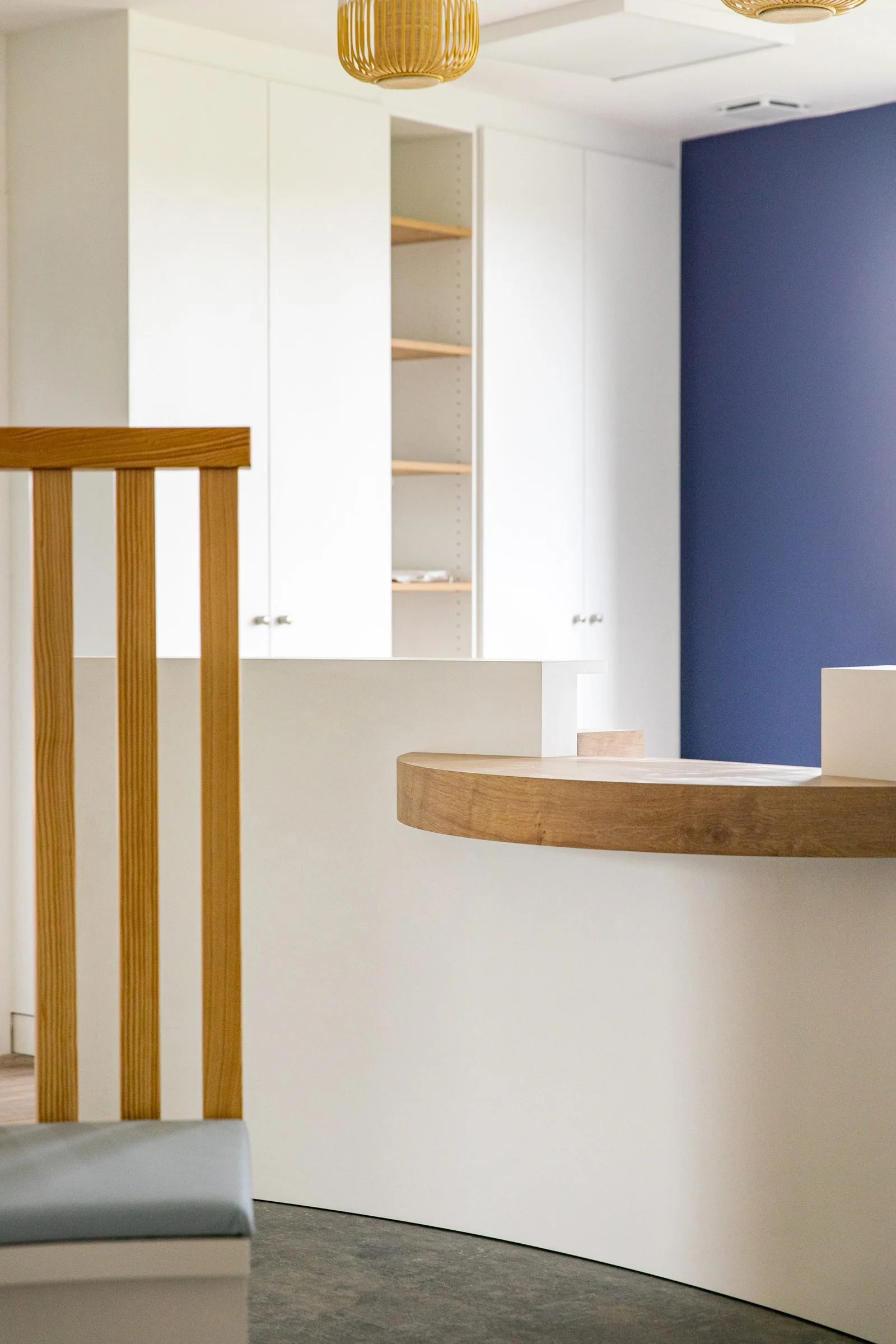Agencement d'un cabinet médical à Pornic, réalisation Arcobois