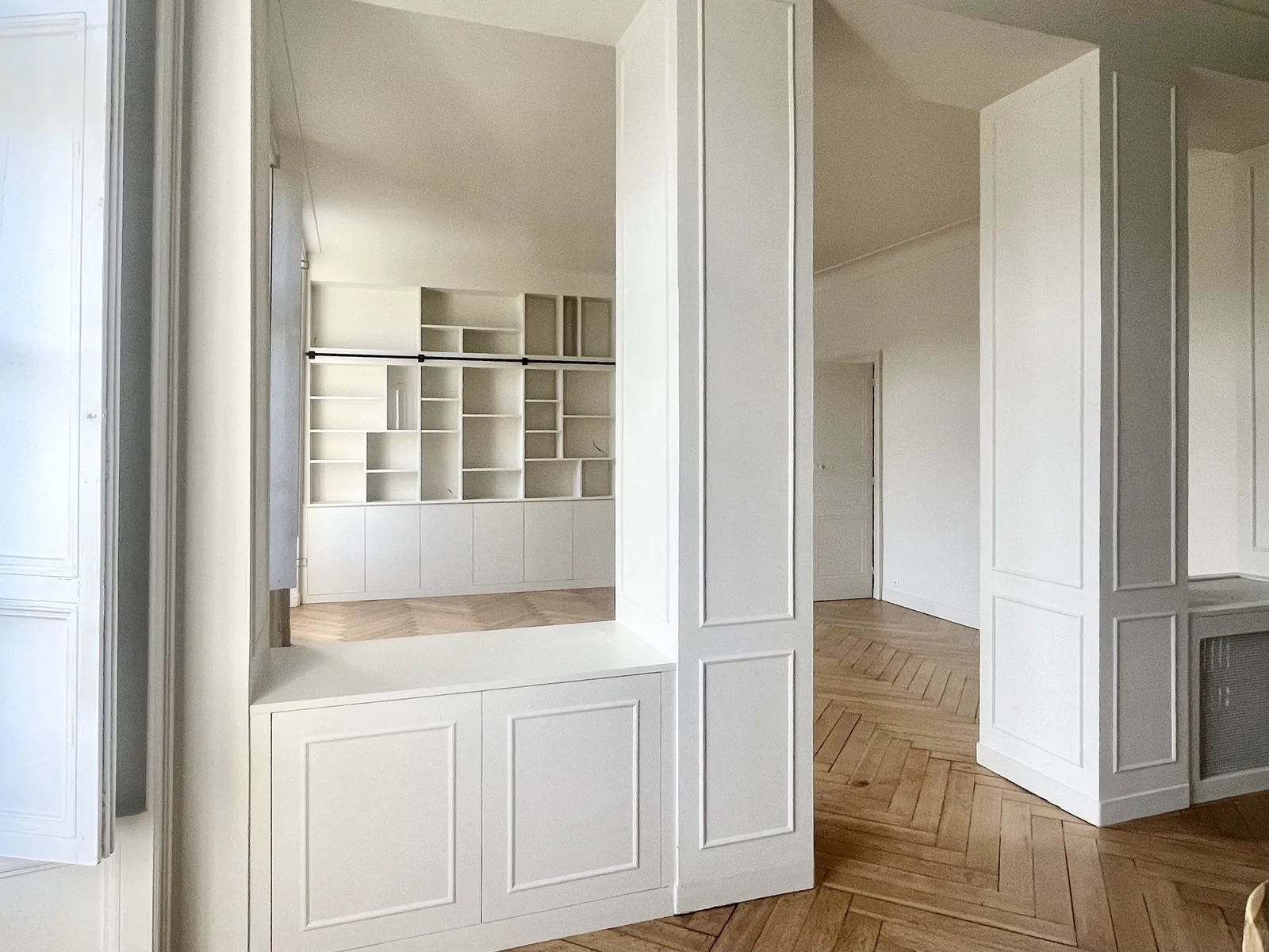 Agencement d'un appartement ancien à Nantes, réalisation Arcobois