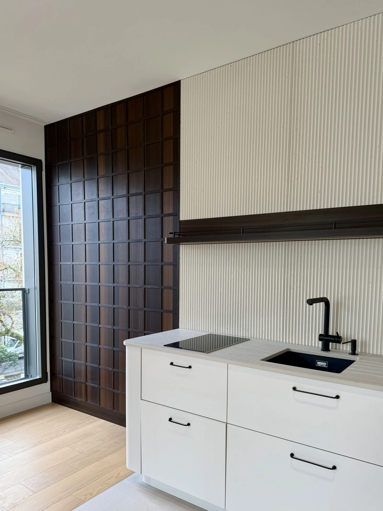 Agencement d'un appartement en centre-ville de Nantes, réalisation Arcobois