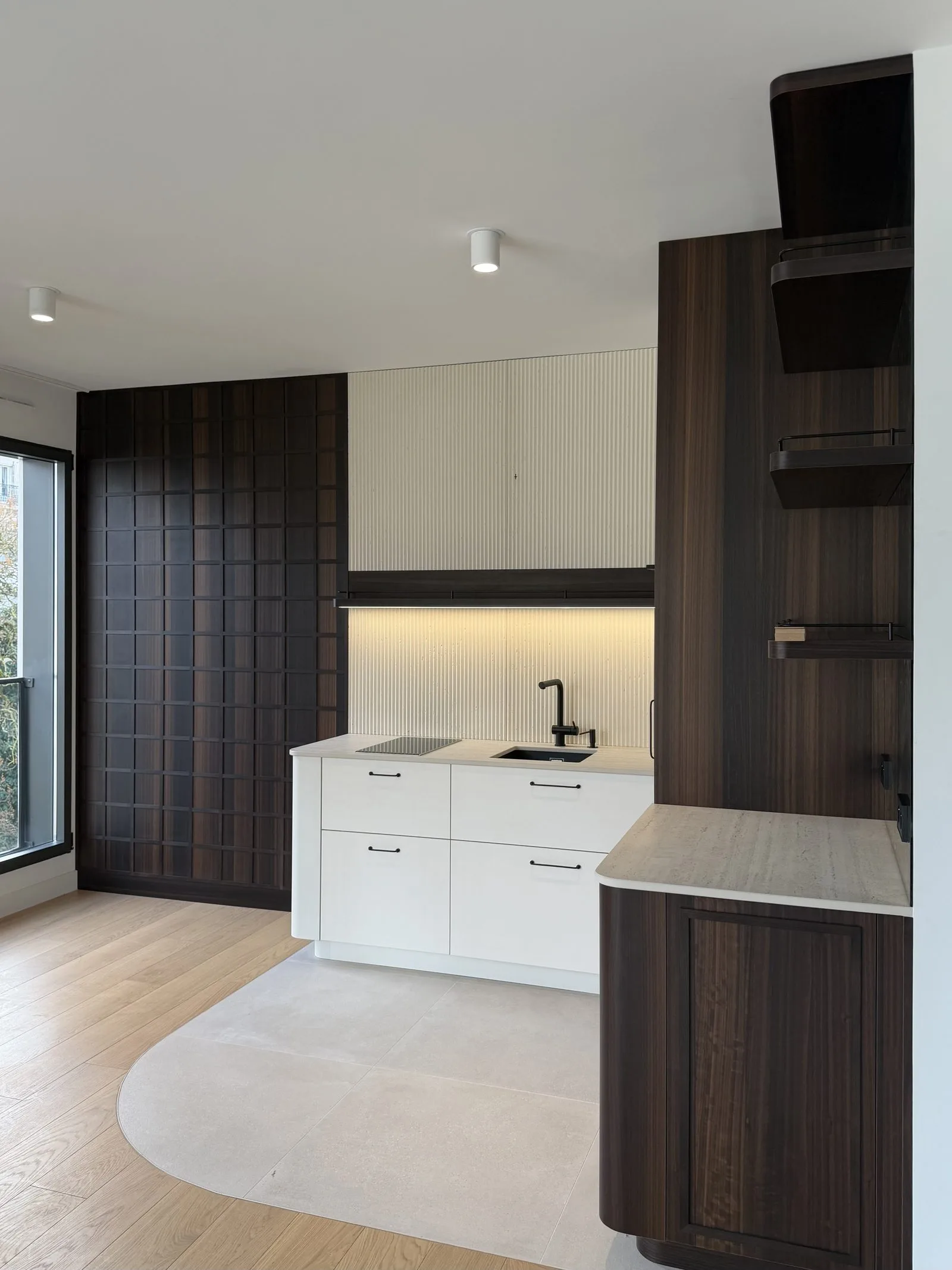 Agencement d'un appartement en centre-ville de Nantes, réalisation Arcobois