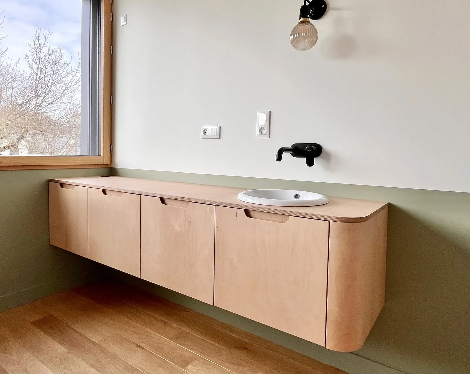 Agencement d'une maison en Bretagne, réalisation Arcobois