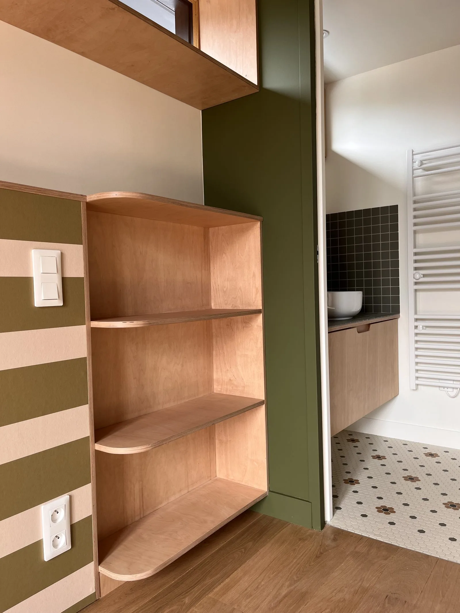 Agencement d'une maison en Bretagne, réalisation Arcobois