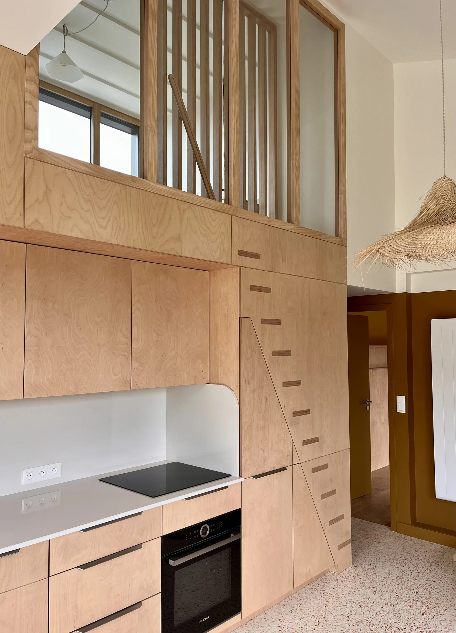 Agencement d'une maison en Bretagne, réalisation Arcobois