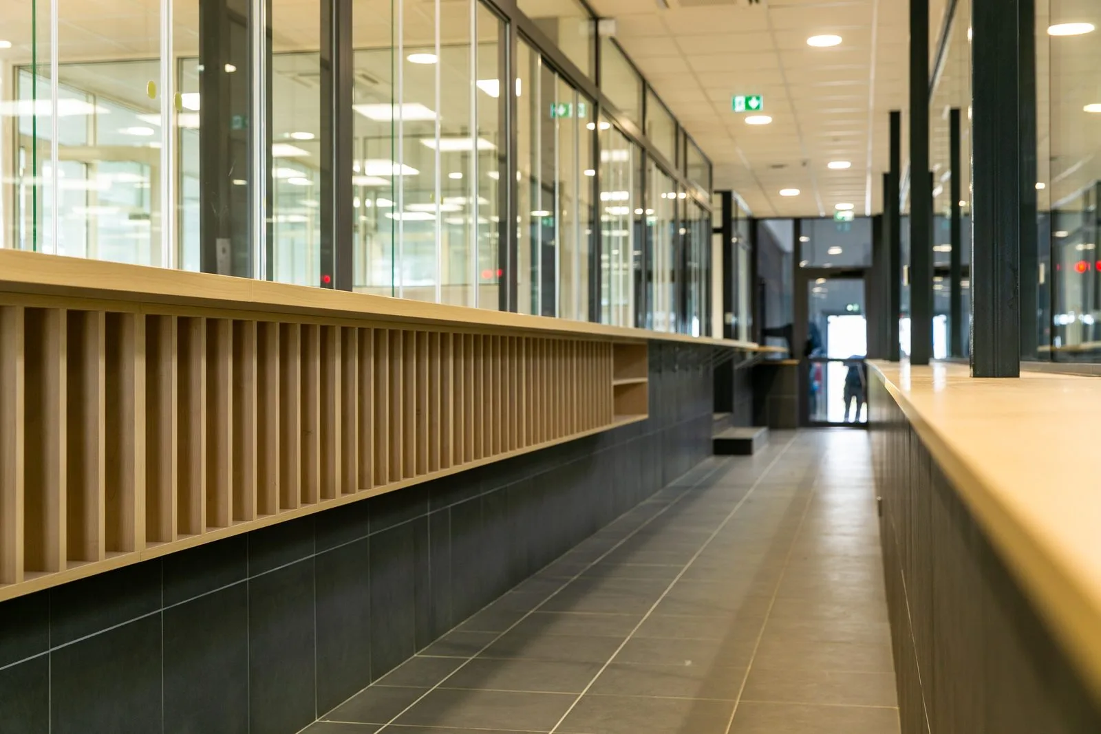 Bureaux d'une plateforme logistique à Angers, réalisation Arcobois